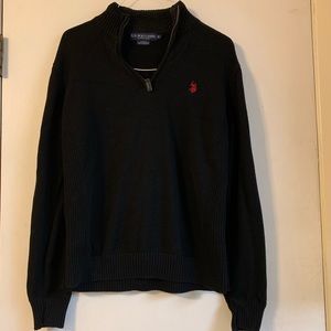 U.S. Polo Assn. black sweater pullover. Medium